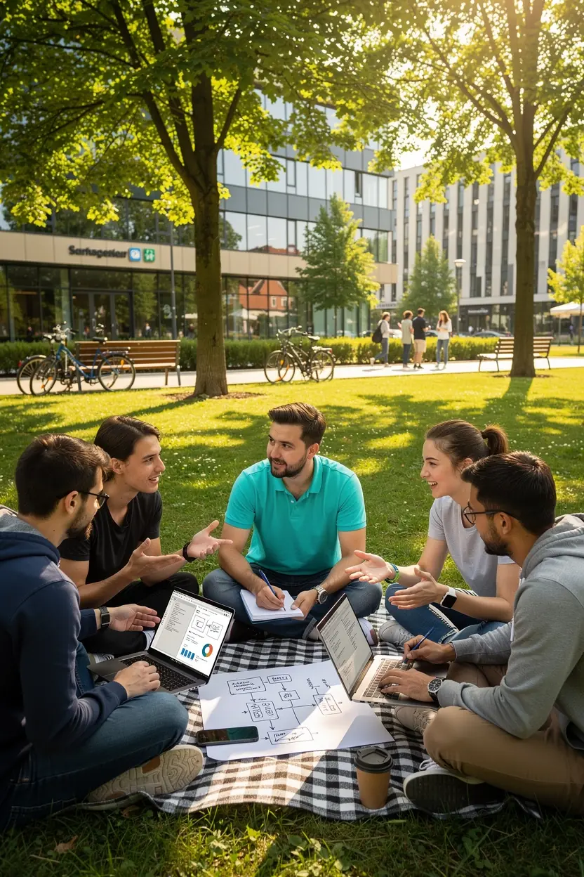 Professional business solutions illustration